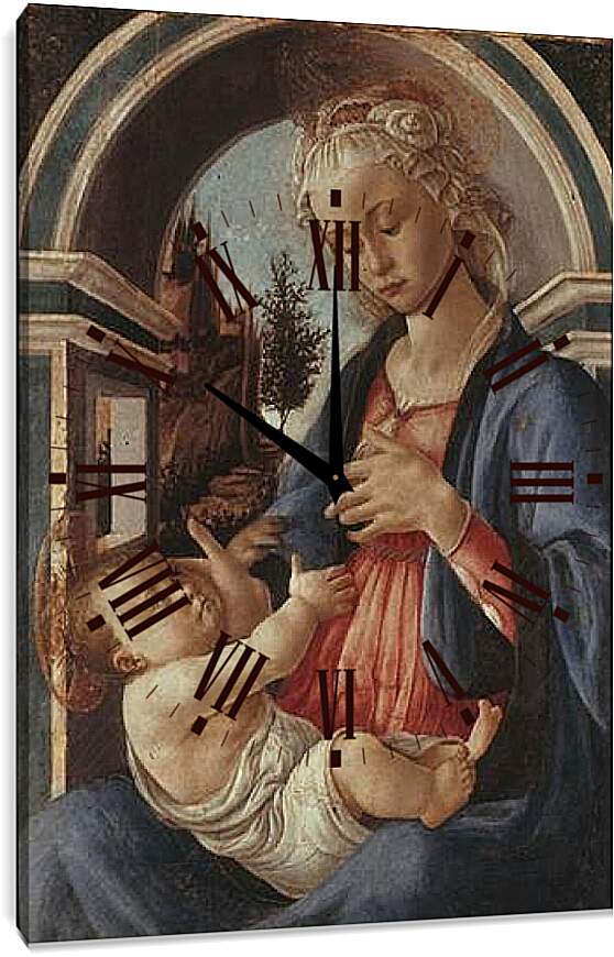 Часы картина - Madonna (3) Сандро Боттичелли