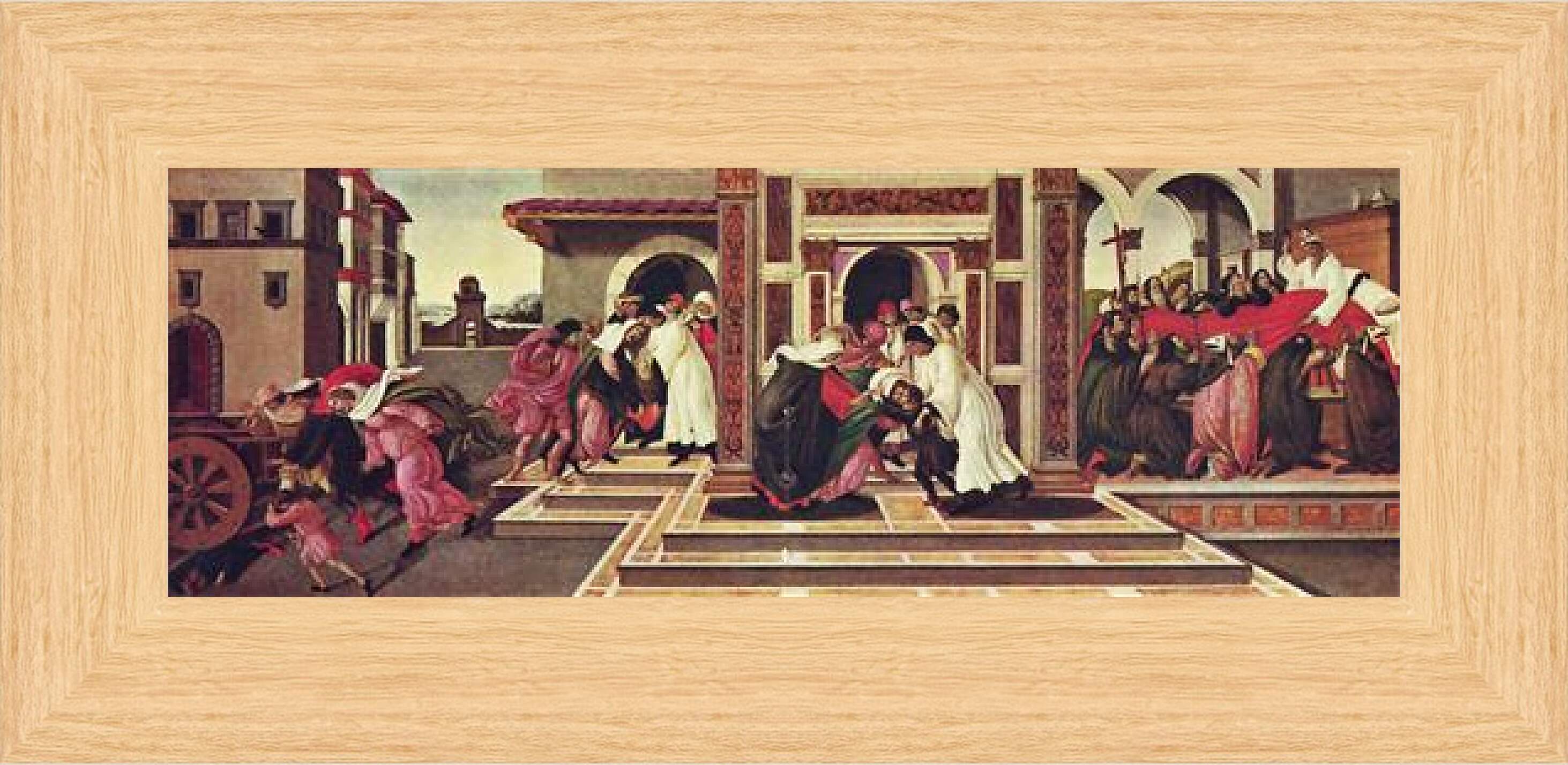 Картина в раме - Last Miracle and the Death of Zenobius. Сандро Боттичелли