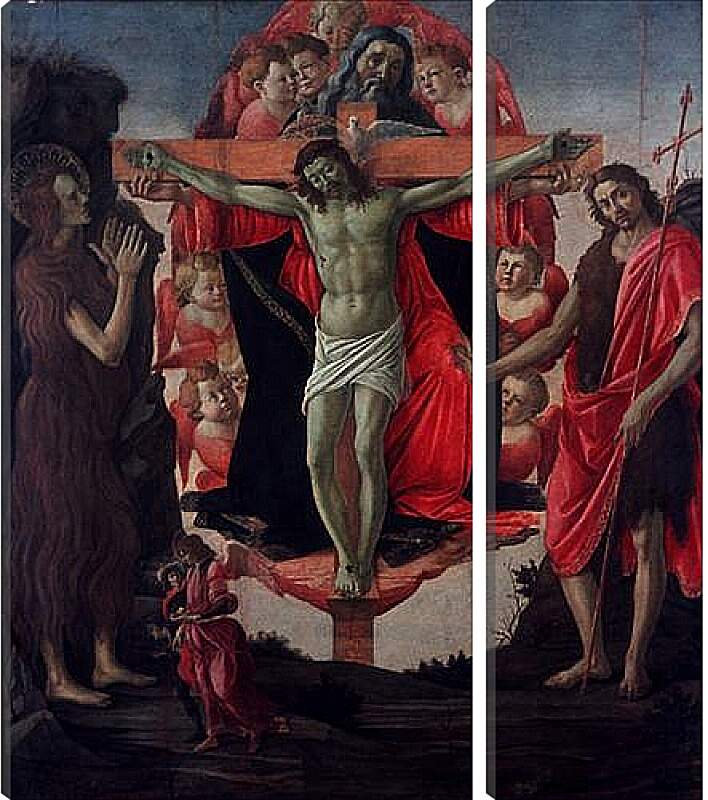 Модульная картина - Святая Троица. Сандро Боттичелли