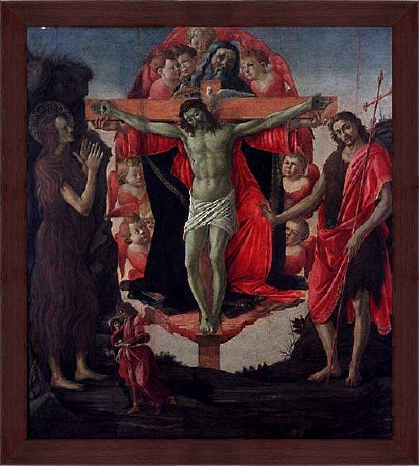 Картина в раме - Святая Троица. Сандро Боттичелли