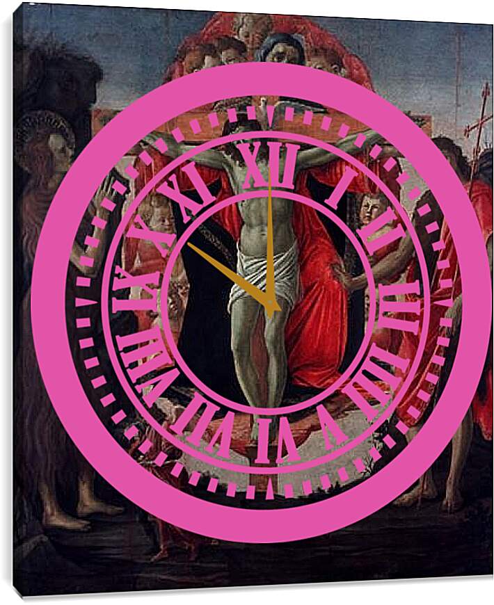 Часы картина - Святая Троица. Сандро Боттичелли