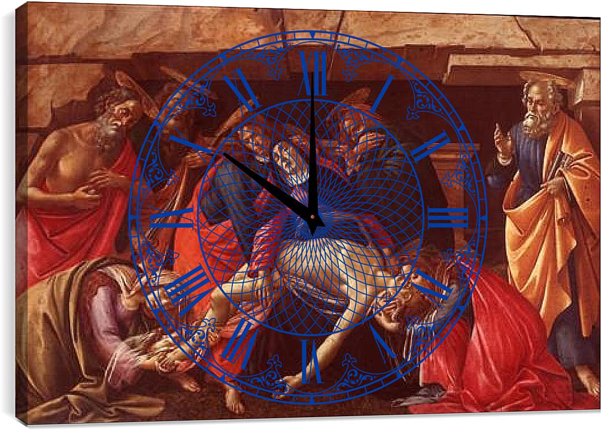 Часы картина - Deposition. Сандро Боттичелли
