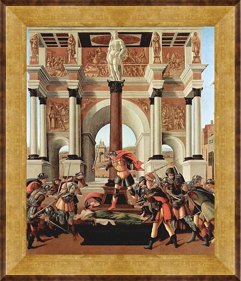 Картина в раме - Смерть Лукреция. Сандро Боттичелли