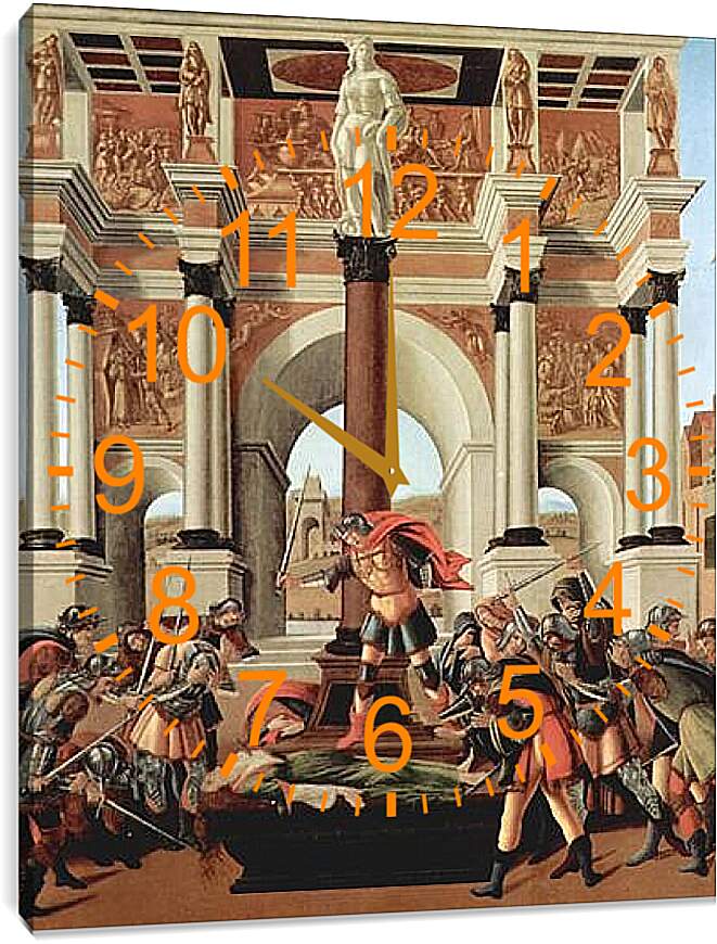 Часы картина - Смерть Лукреция. Сандро Боттичелли
