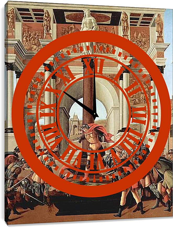 Часы картина - Смерть Лукреция. Сандро Боттичелли