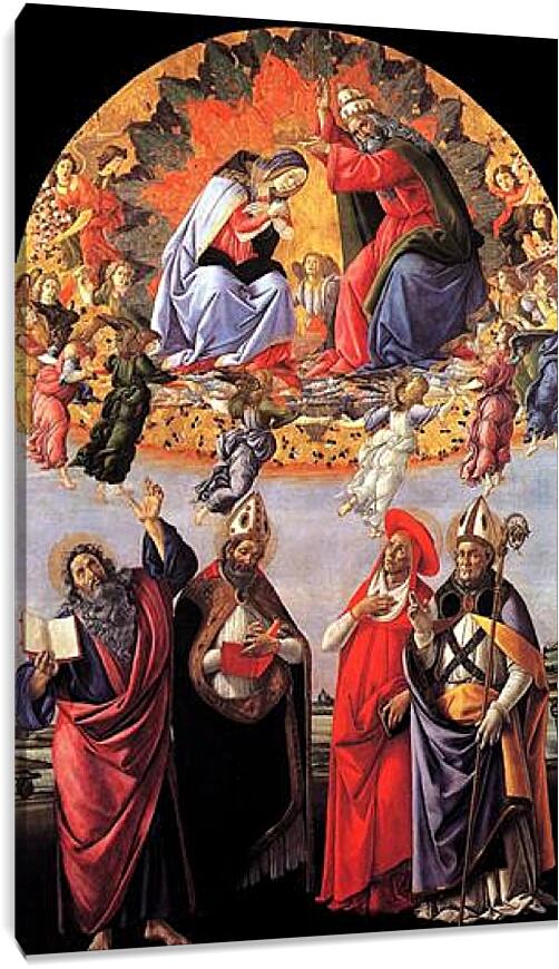 Постер и плакат - Coronation of Madonna. Сандро Боттичелли