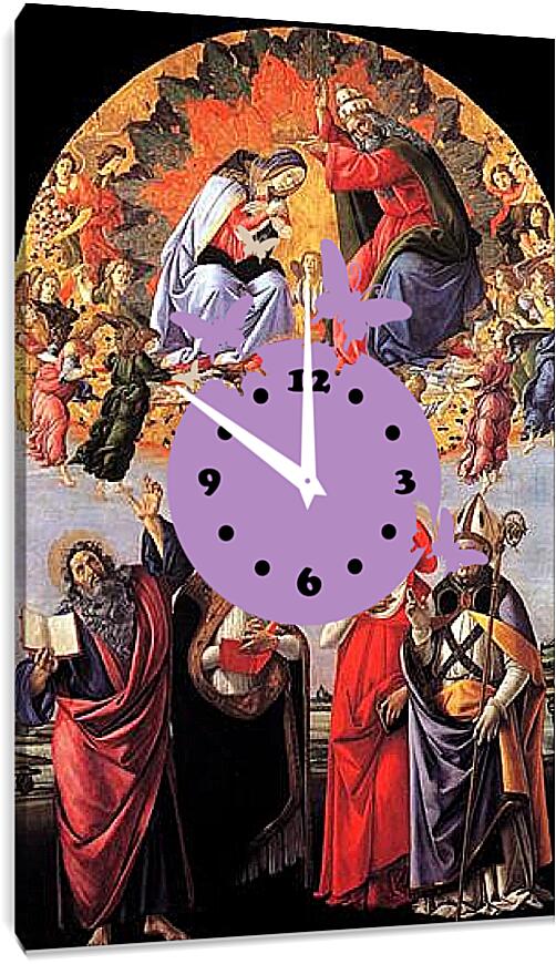 Часы картина - Coronation of Madonna. Сандро Боттичелли