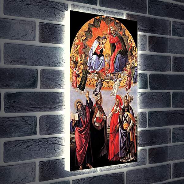 Лайтбокс световая панель - Coronation of Madonna. Сандро Боттичелли