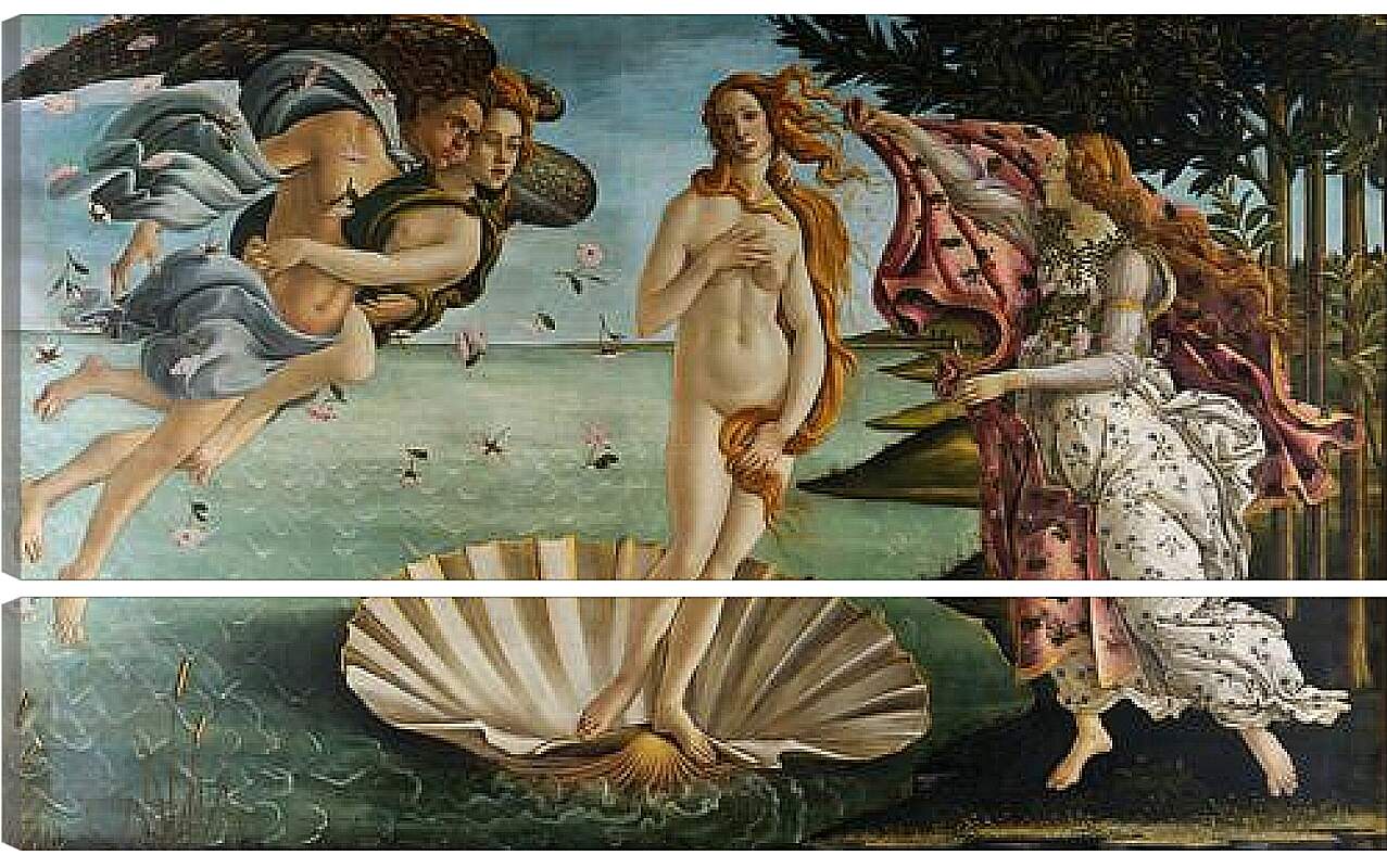Модульная картина - Birth of Venus. Сандро Боттичелли
