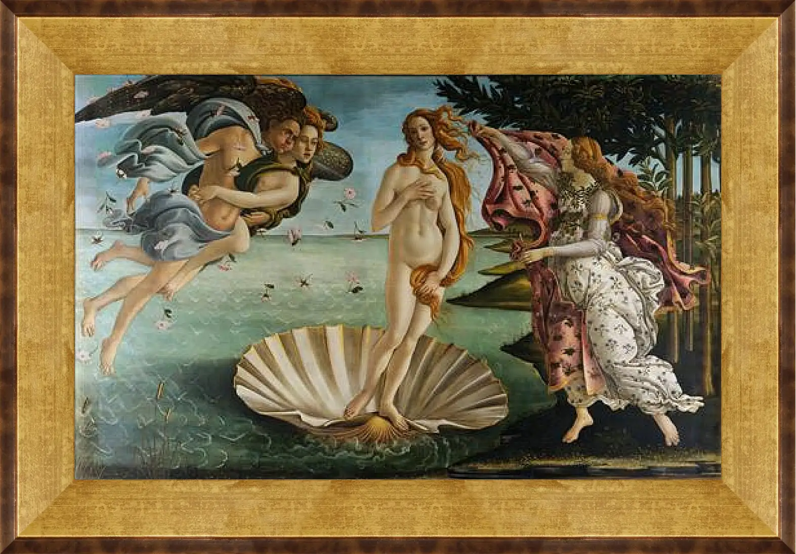 Картина в раме - Birth of Venus. Сандро Боттичелли