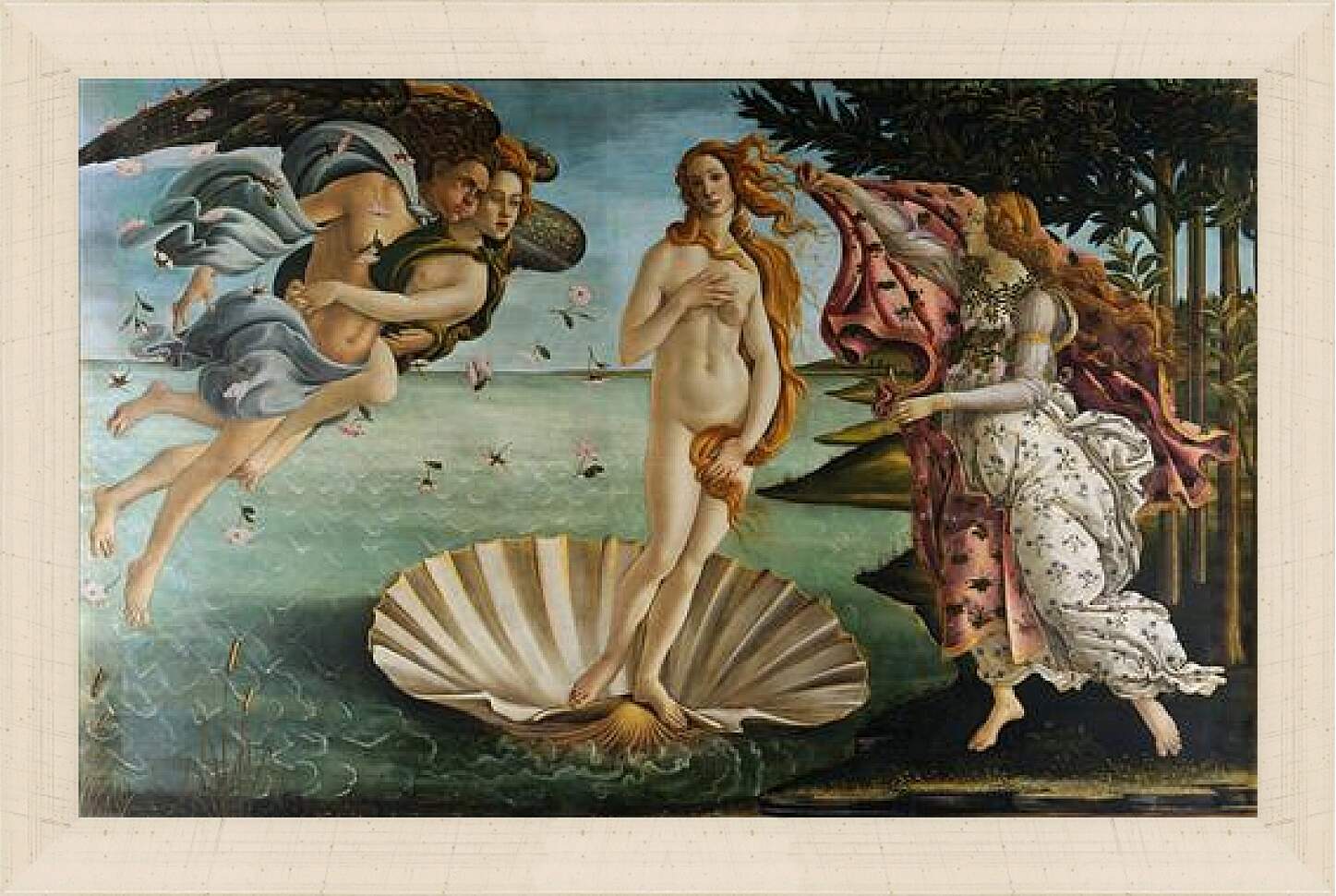 Картина в раме - Birth of Venus. Сандро Боттичелли