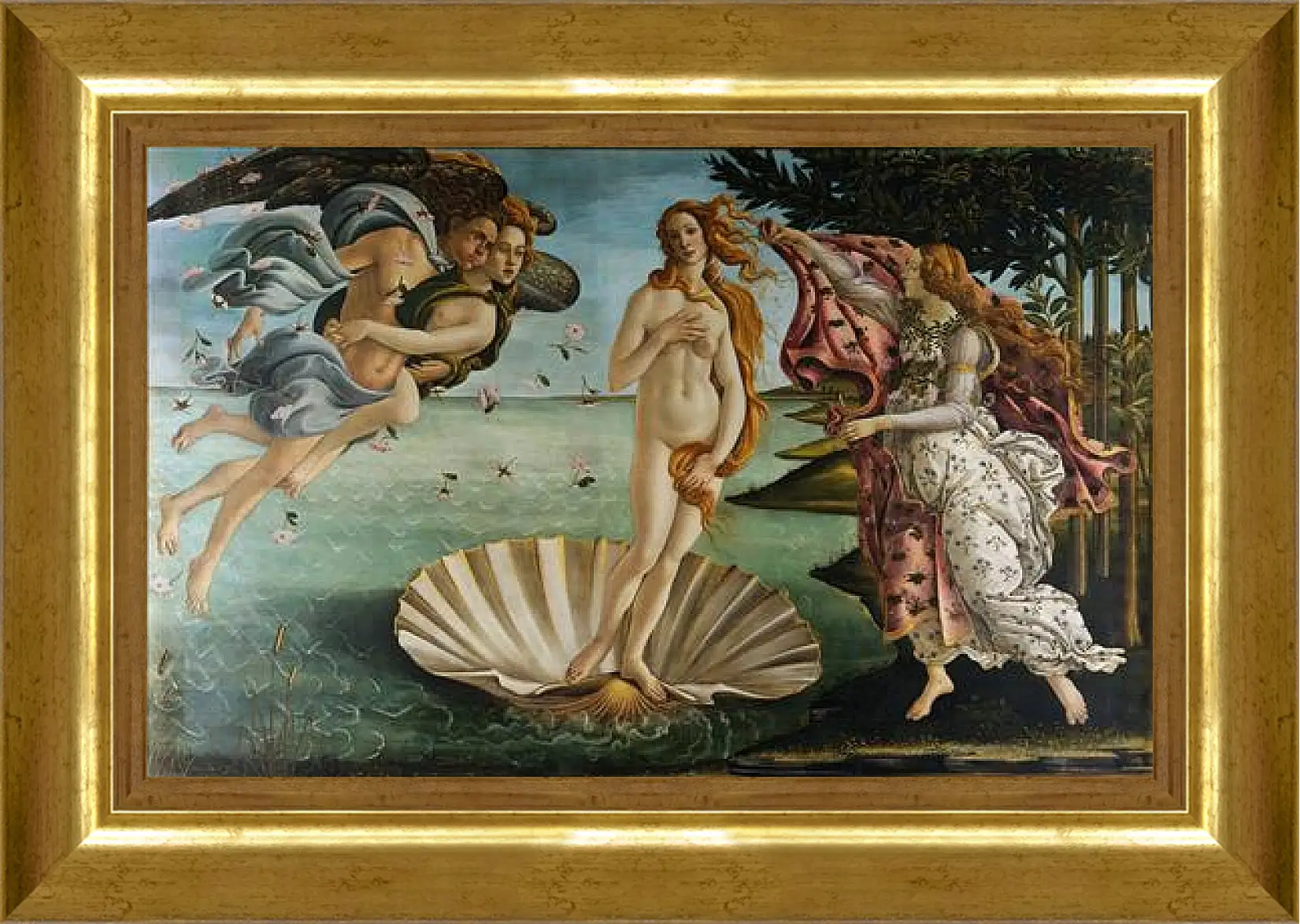 Картина в раме - Birth of Venus. Сандро Боттичелли