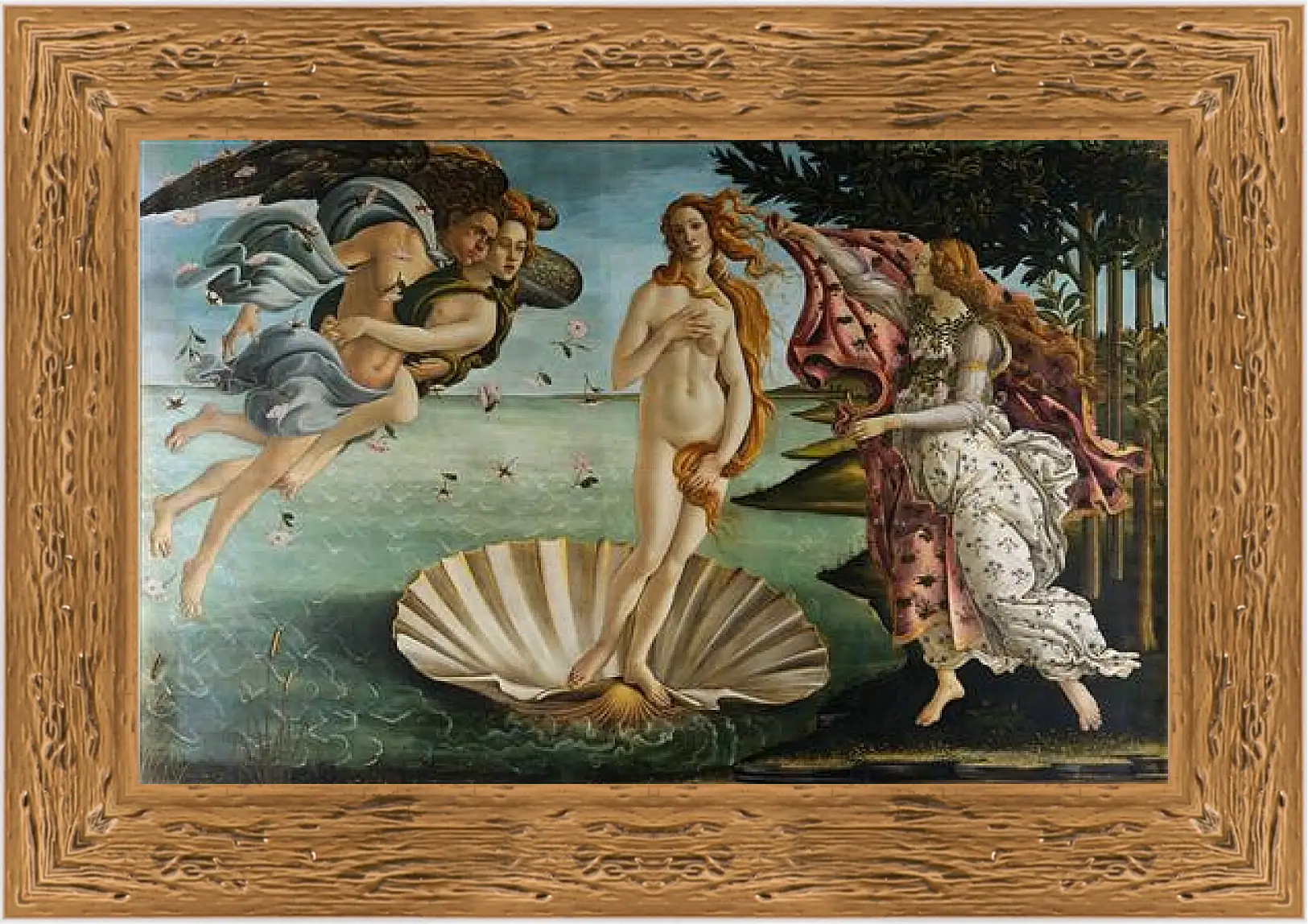 Картина в раме - Birth of Venus. Сандро Боттичелли