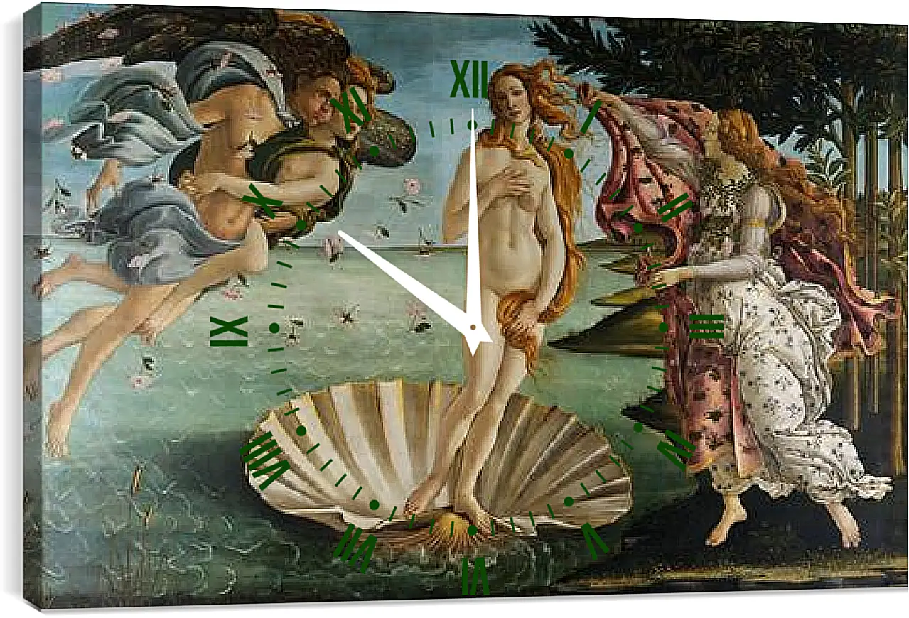 Часы картина - Birth of Venus. Сандро Боттичелли