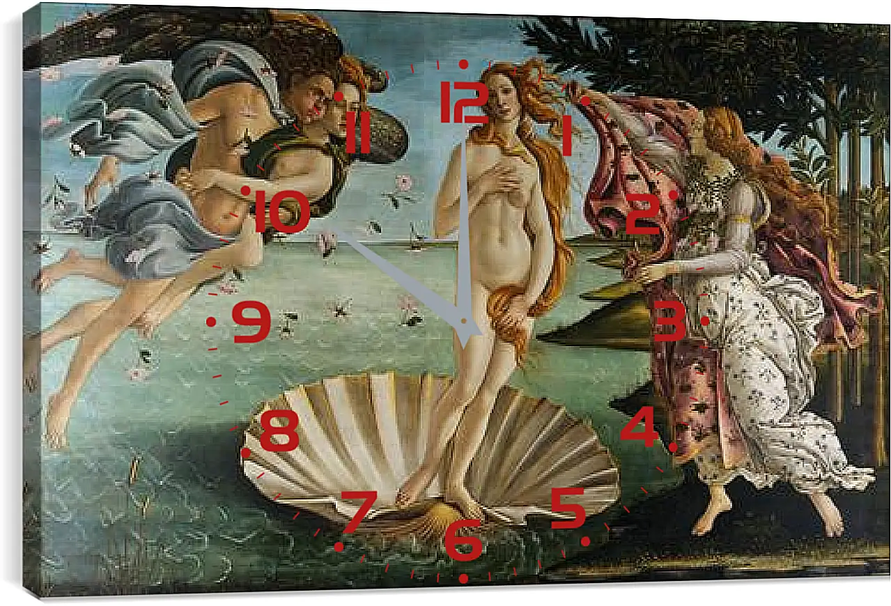 Часы картина - Birth of Venus. Сандро Боттичелли