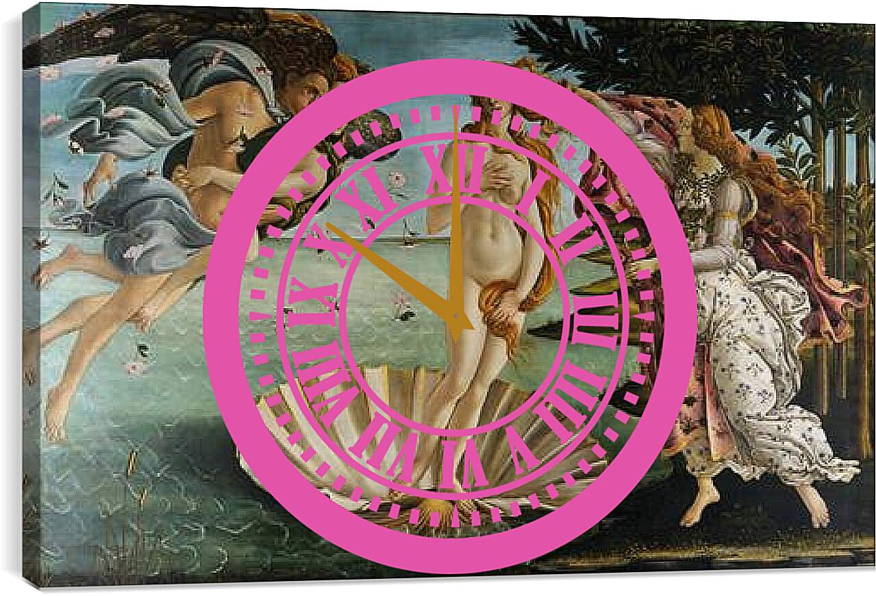 Часы картина - Birth of Venus. Сандро Боттичелли