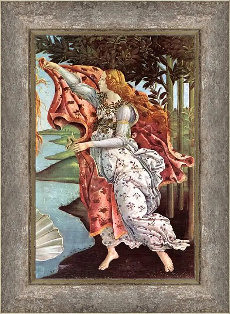 Картина в раме - Birth of  the Venus (detail 4) Сандро Боттичелли