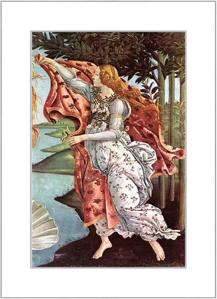Картина в раме - Birth of  the Venus (detail 4) Сандро Боттичелли