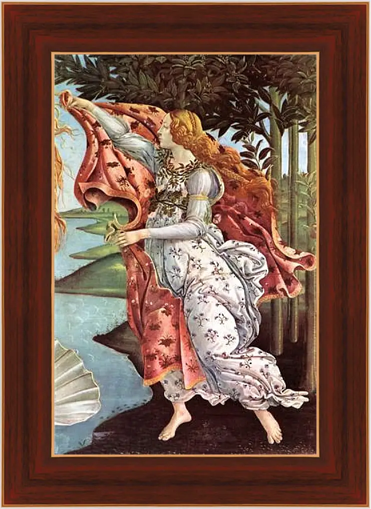 Картина в раме - Birth of  the Venus (detail 4) Сандро Боттичелли