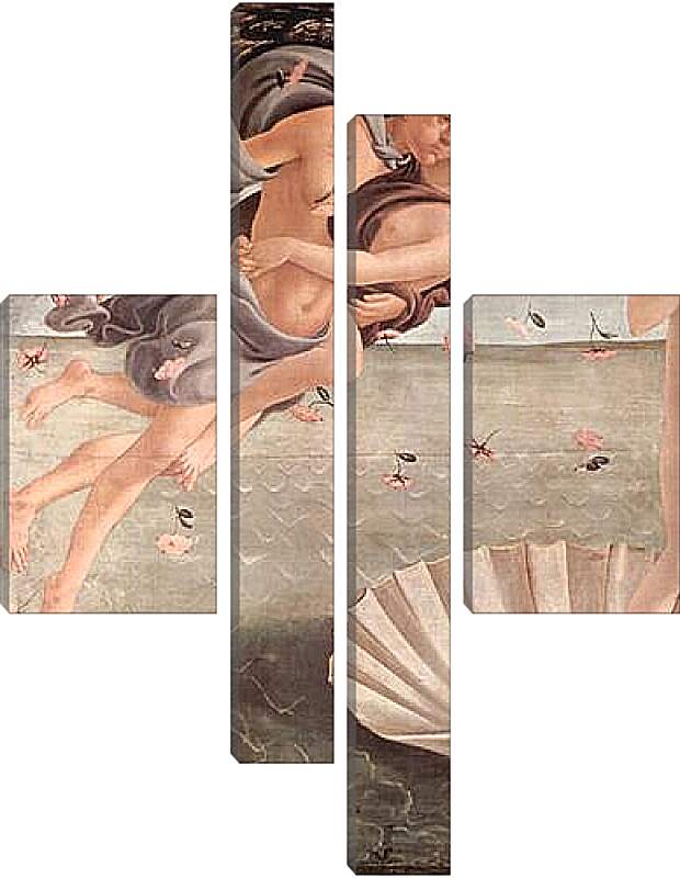 Модульная картина - Birth of  the Venus (detail 3) Сандро Боттичелли