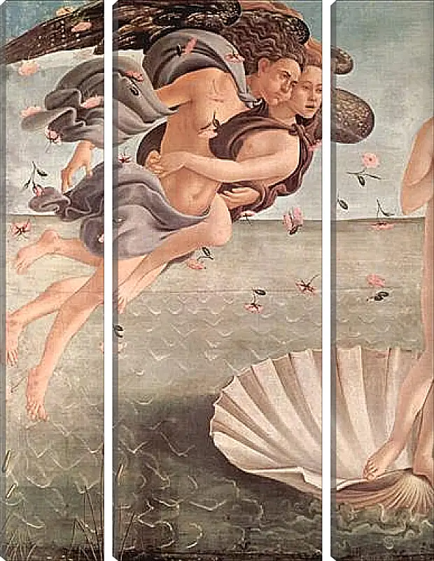 Модульная картина - Birth of  the Venus (detail 3) Сандро Боттичелли