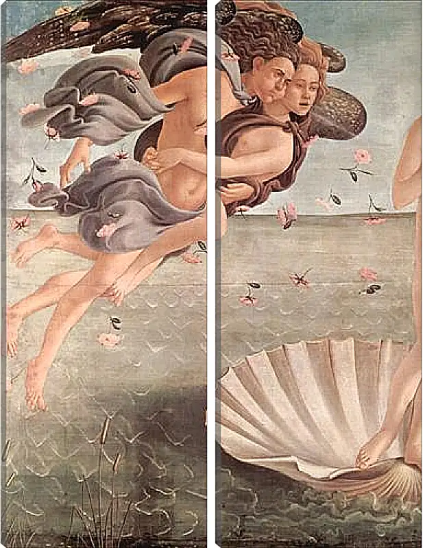 Модульная картина - Birth of  the Venus (detail 3) Сандро Боттичелли