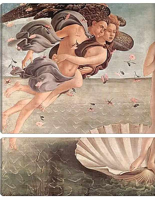 Модульная картина - Birth of  the Venus (detail 3) Сандро Боттичелли