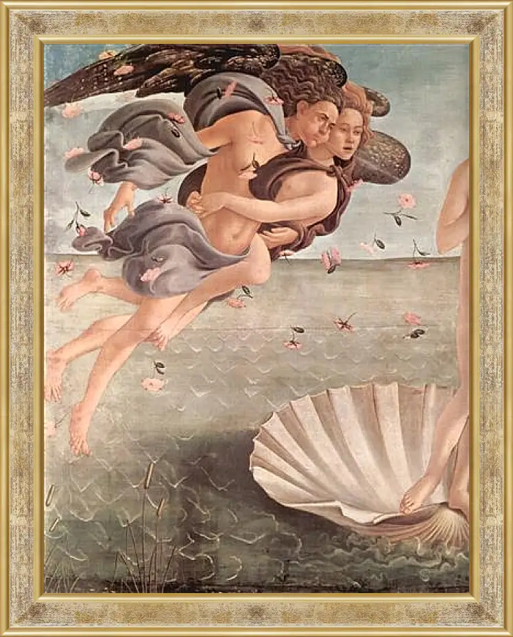 Картина в раме - Birth of  the Venus (detail 3) Сандро Боттичелли