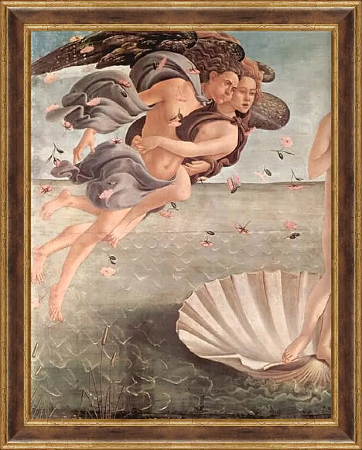 Картина в раме - Birth of  the Venus (detail 3) Сандро Боттичелли