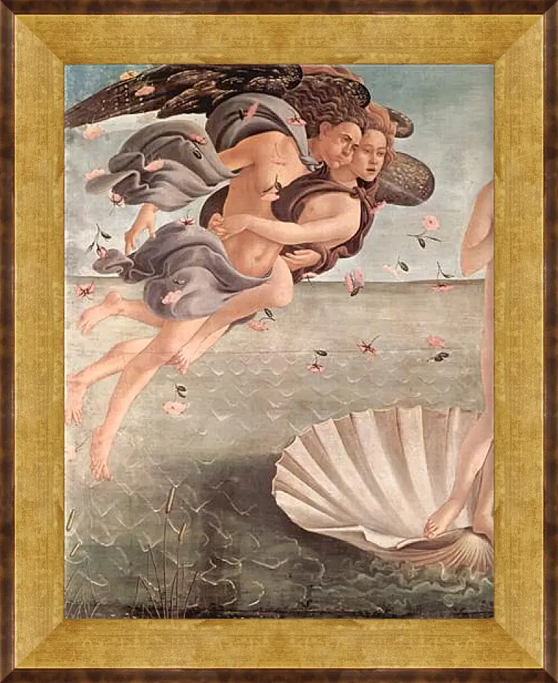 Картина в раме - Birth of  the Venus (detail 3) Сандро Боттичелли