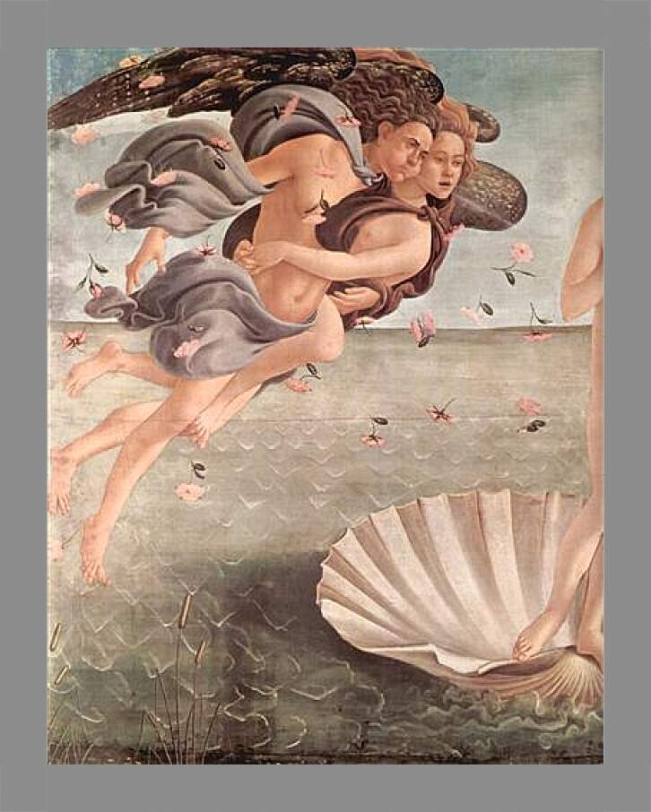 Картина в раме - Birth of  the Venus (detail 3) Сандро Боттичелли
