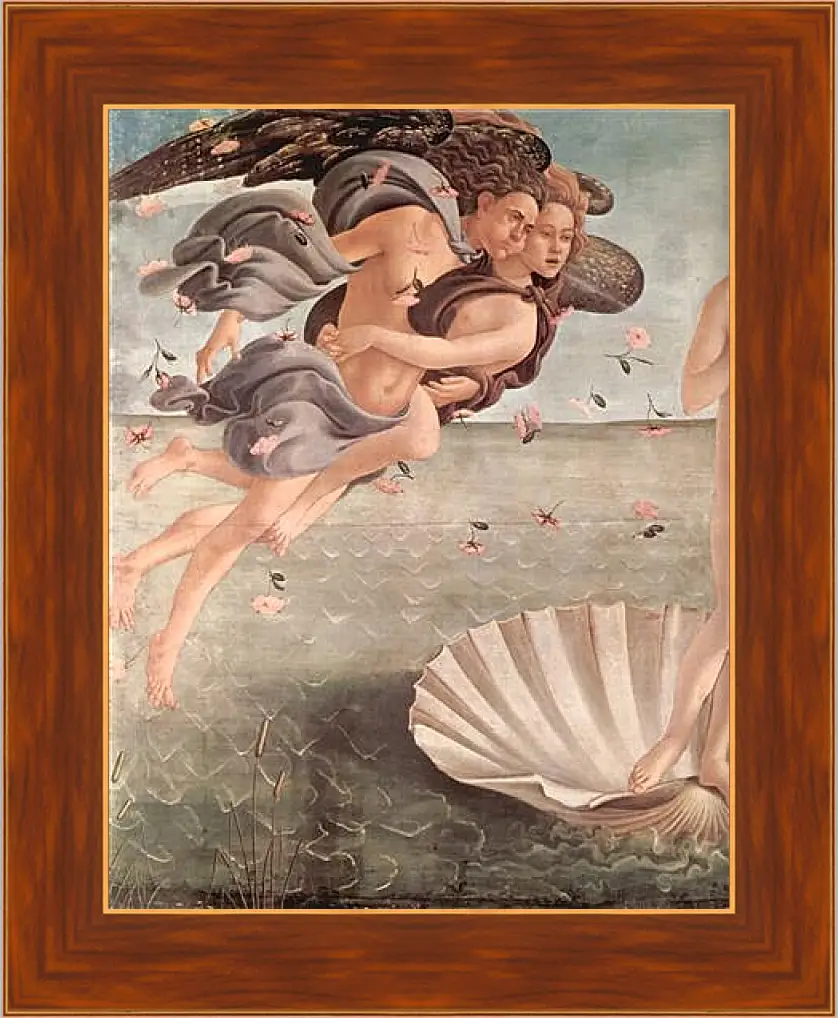 Картина в раме - Birth of  the Venus (detail 3) Сандро Боттичелли