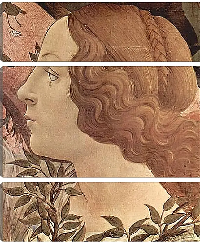 Модульная картина - Birth of  the Venus (detail 2) Сандро Боттичелли