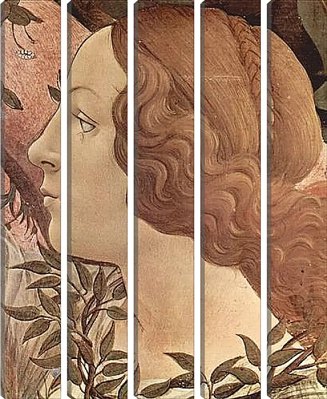 Модульная картина - Birth of  the Venus (detail 2) Сандро Боттичелли