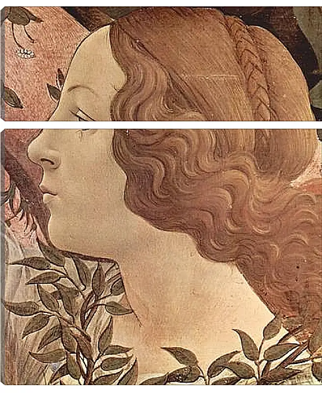 Модульная картина - Birth of  the Venus (detail 2) Сандро Боттичелли