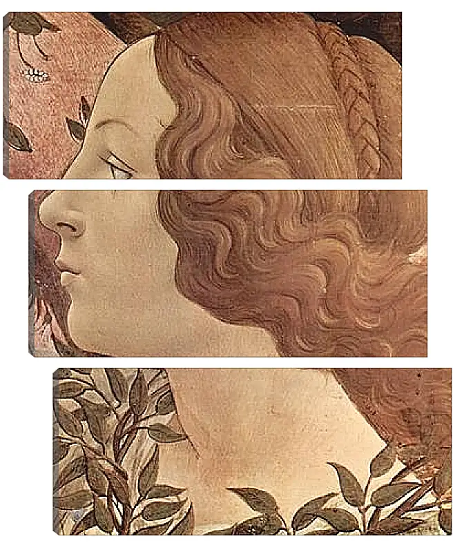 Модульная картина - Birth of  the Venus (detail 2) Сандро Боттичелли