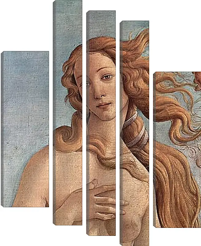 Модульная картина - Birth of  the Venus (detail) Сандро Боттичелли