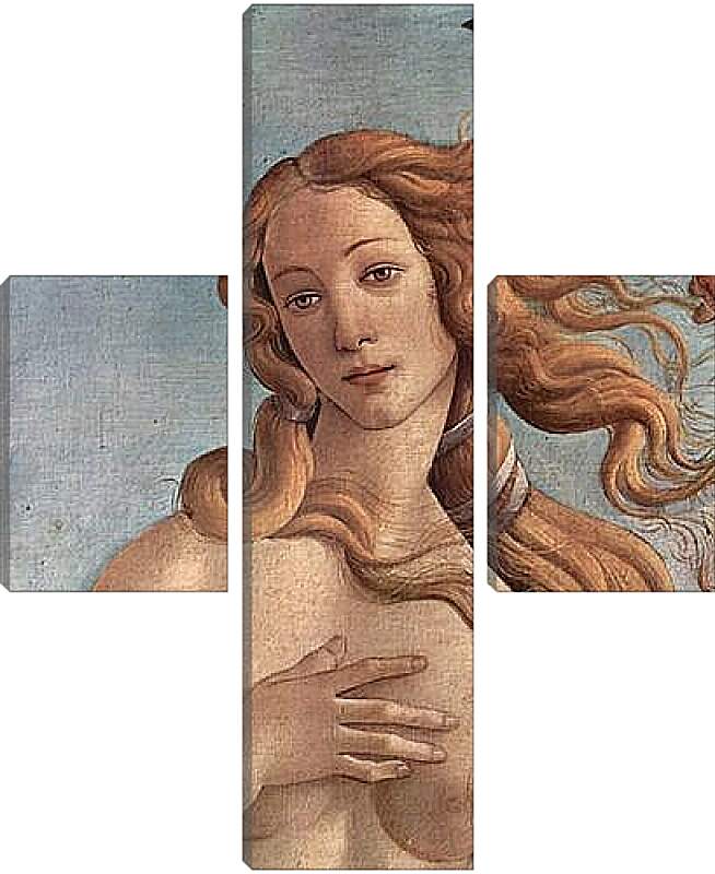 Модульная картина - Birth of  the Venus (detail) Сандро Боттичелли