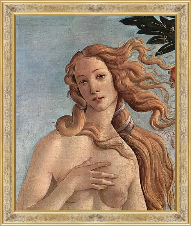 Картина в раме - Birth of  the Venus (detail) Сандро Боттичелли