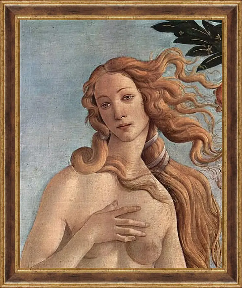 Картина в раме - Birth of  the Venus (detail) Сандро Боттичелли