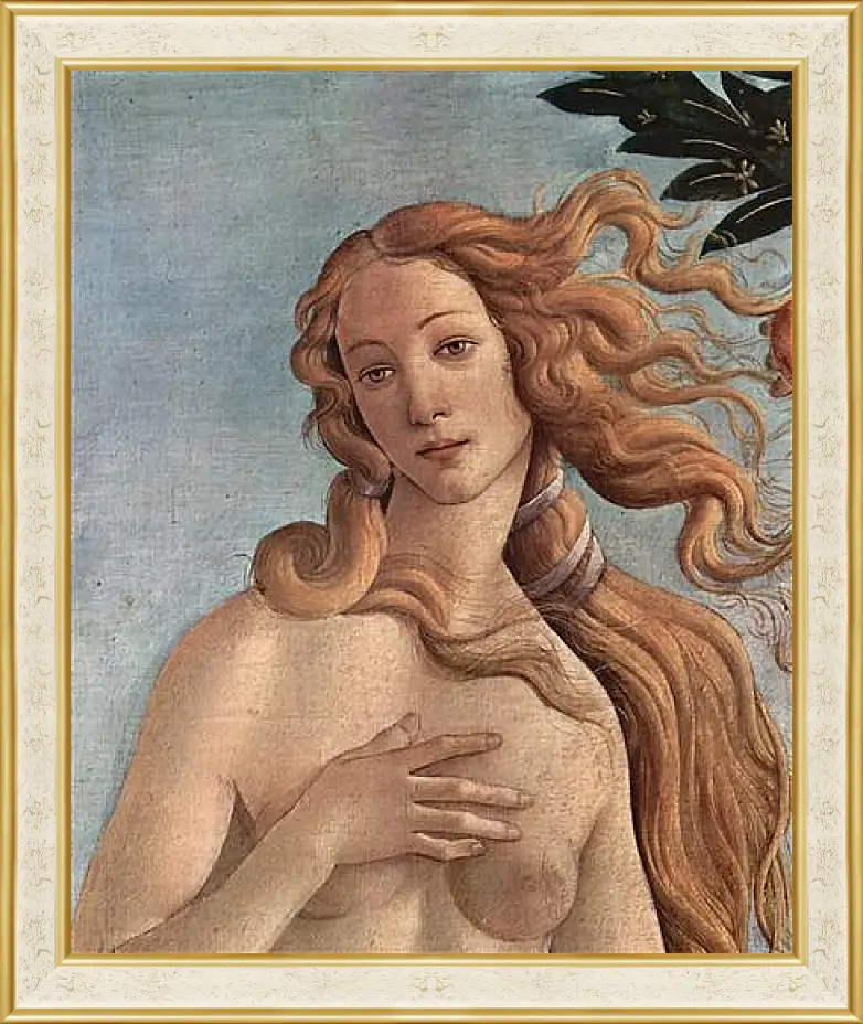 Картина в раме - Birth of  the Venus (detail) Сандро Боттичелли