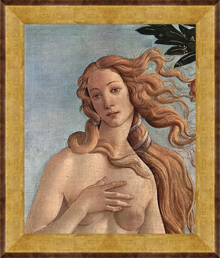 Картина в раме - Birth of  the Venus (detail) Сандро Боттичелли