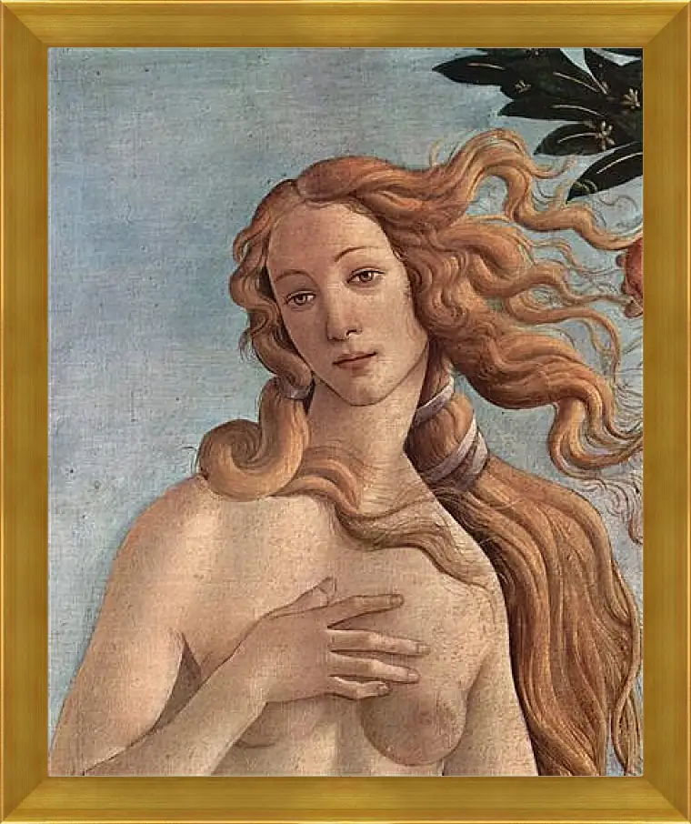 Картина в раме - Birth of  the Venus (detail) Сандро Боттичелли