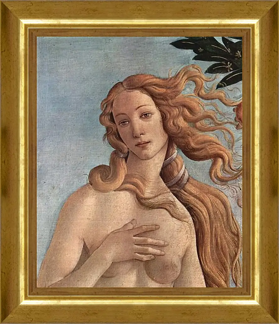 Картина в раме - Birth of  the Venus (detail) Сандро Боттичелли