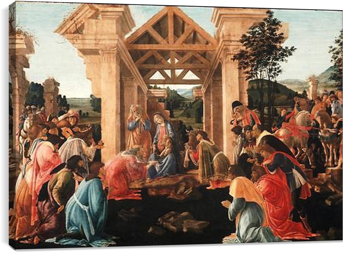 Постер и плакат - Birth of jesus (2) Сандро Боттичелли