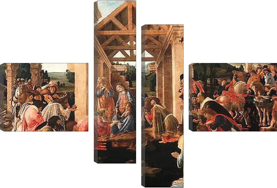 Модульная картина - Birth of jesus (2) Сандро Боттичелли