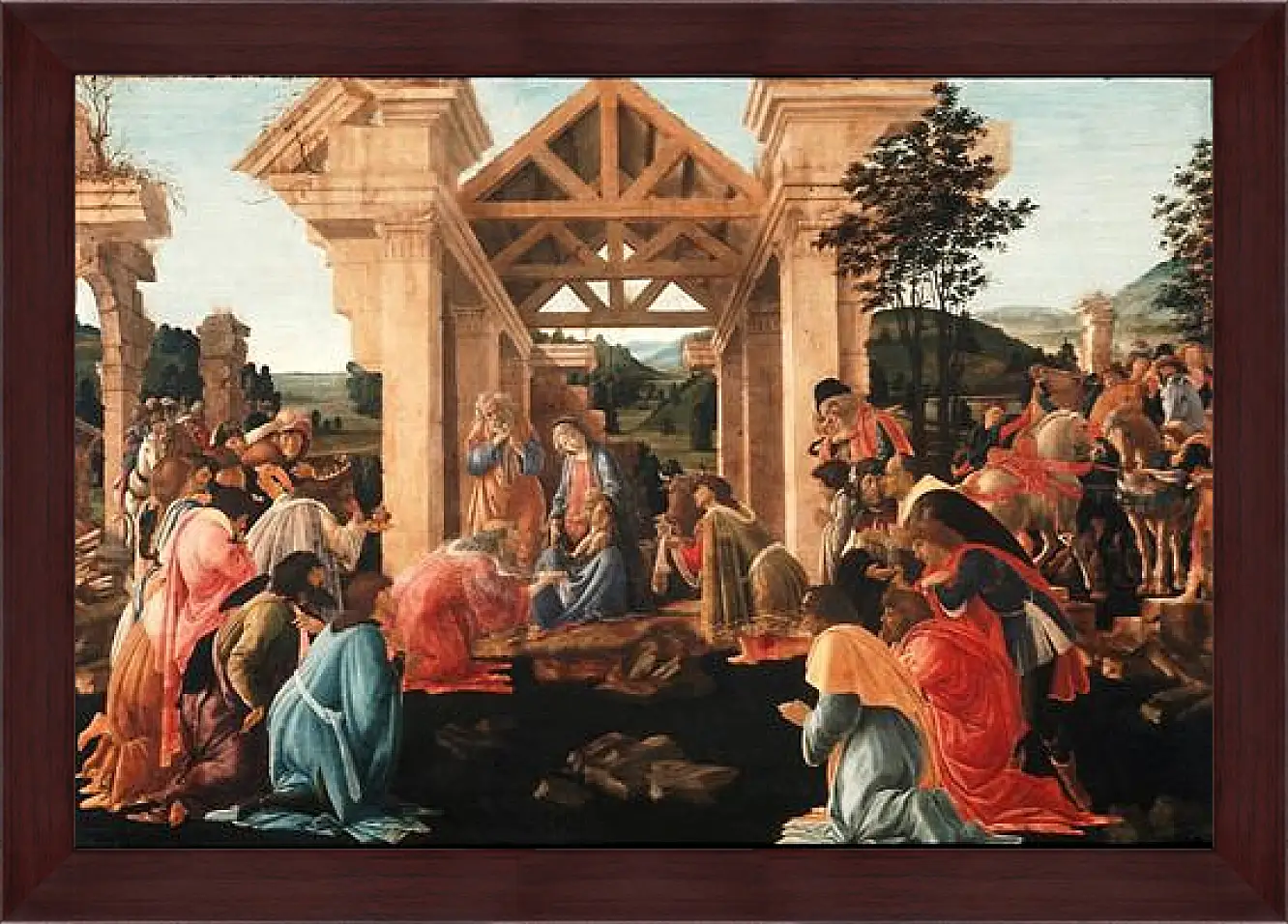 Картина в раме - Birth of jesus (2) Сандро Боттичелли