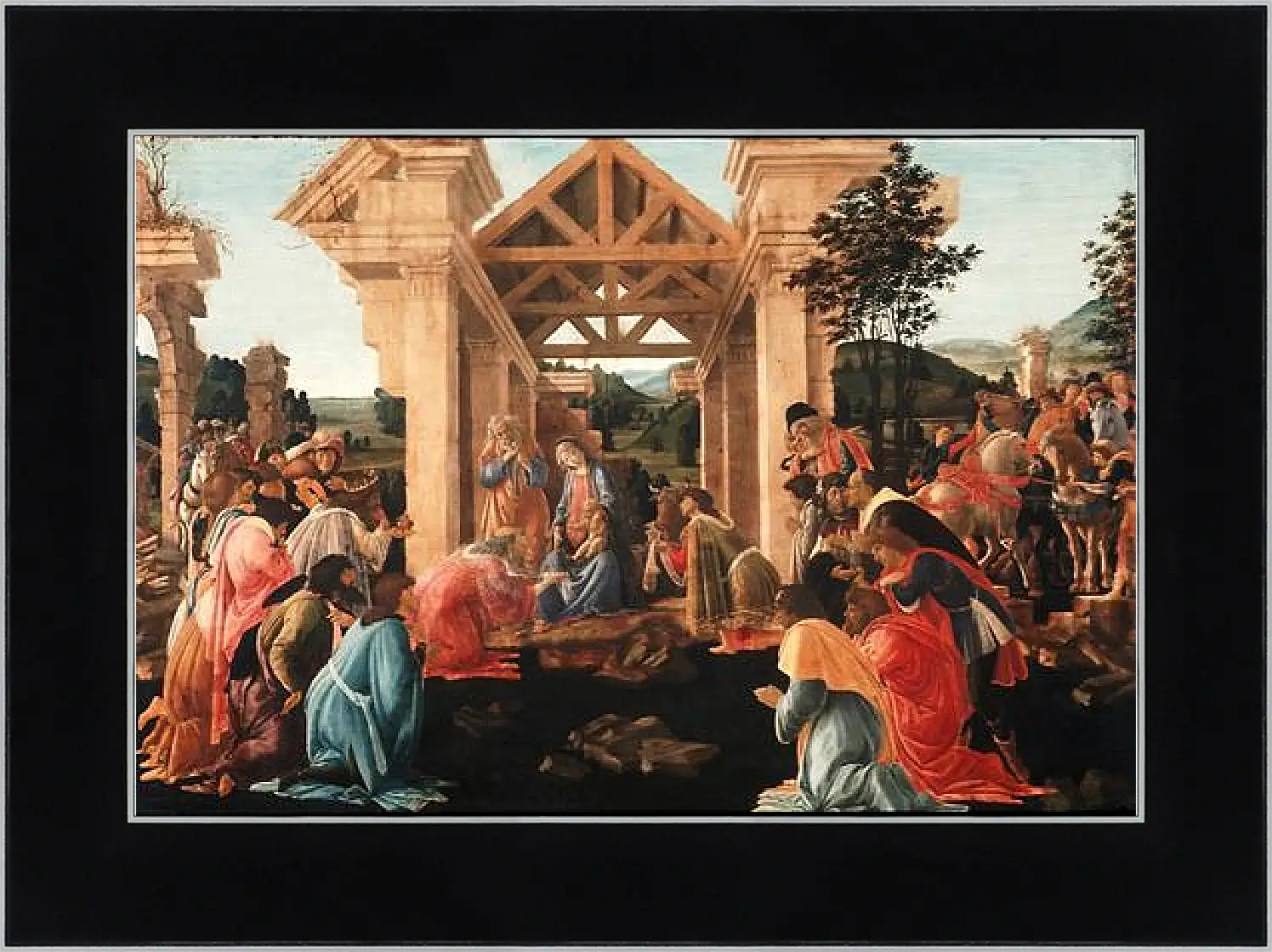 Картина в раме - Birth of jesus (2) Сандро Боттичелли