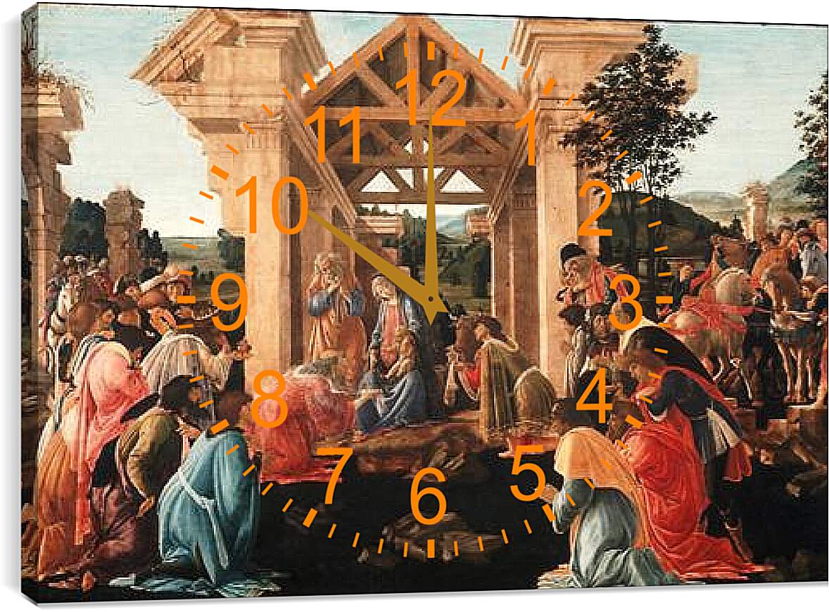 Часы картина - Birth of jesus (2) Сандро Боттичелли