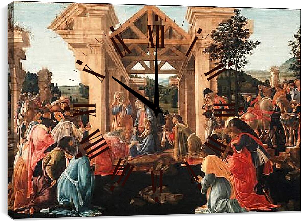 Часы картина - Birth of jesus (2) Сандро Боттичелли